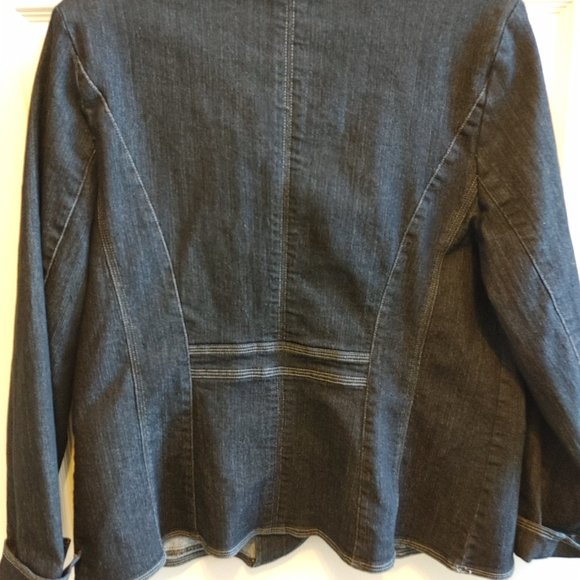 Ladies Alia Dark Wash Denim Jacket Size 10 - Picture 2 of 5